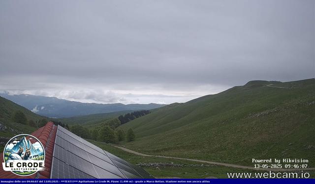time-lapse frame, Agriturismo Le Crode - M. Pizzoc 1499m webcam