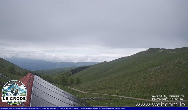 time-lapse frame, Agriturismo Le Crode - M. Pizzoc 1499m webcam