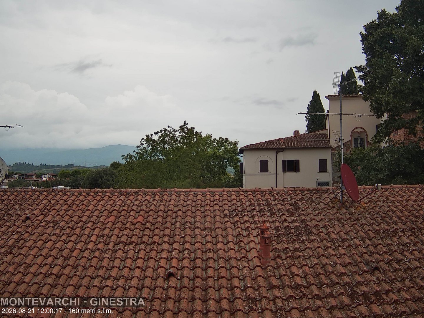 view from Montevarchi - AR - Località Ginestra on 2026-08-21