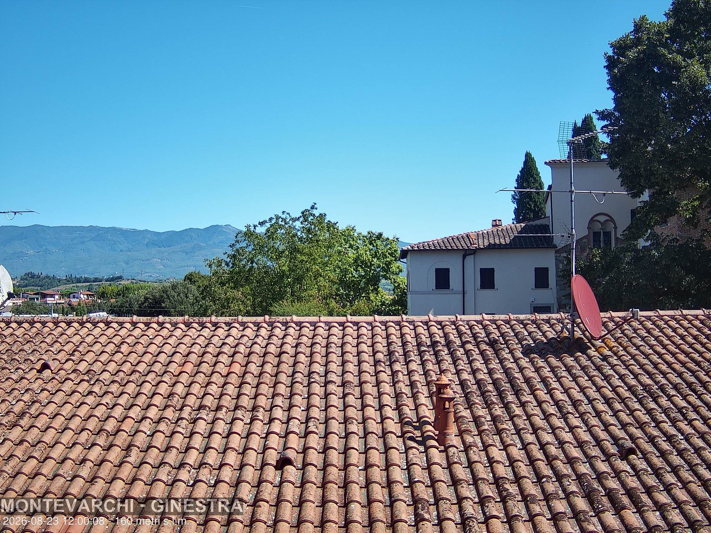 view from Montevarchi - AR - Località Ginestra on 2026-08-23