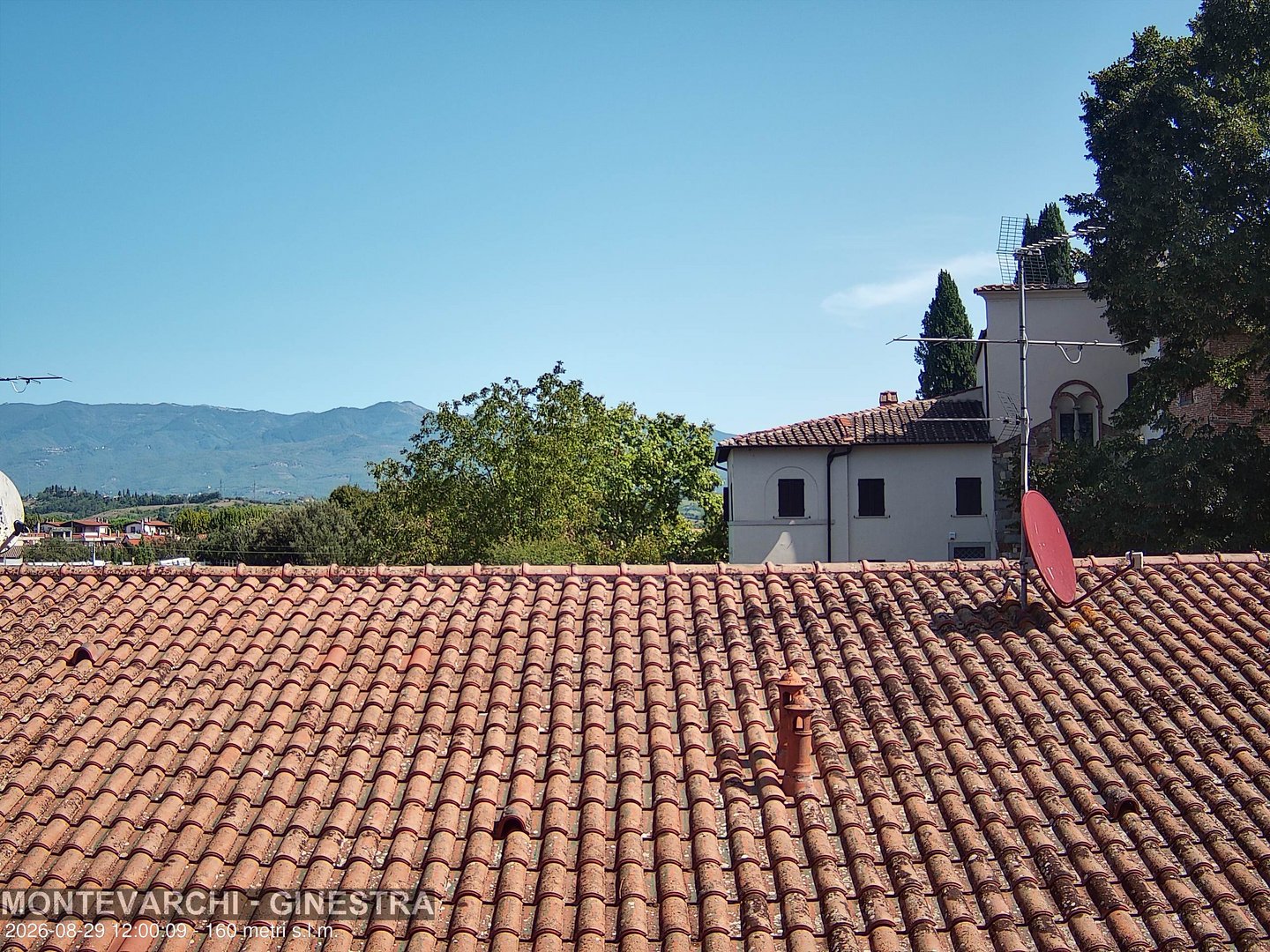 view from Montevarchi - AR - Località Ginestra on 2026-08-29