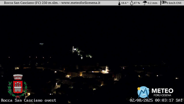 time-lapse frame, Rocca San Casciano webcam