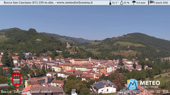 view from Rocca San Casciano on 2025-08-12