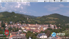 view from Rocca San Casciano on 2025-08-19