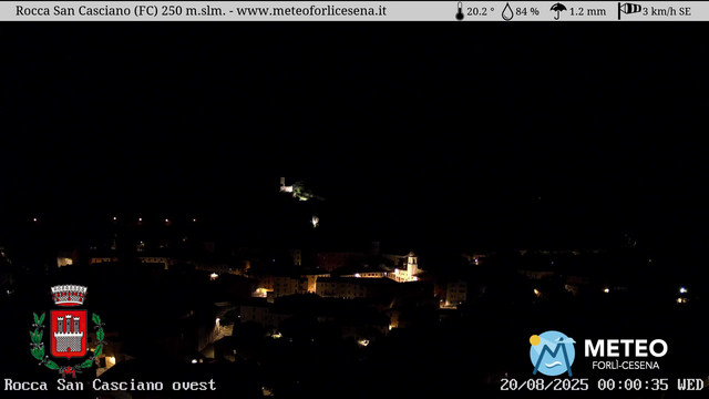 time-lapse frame, Rocca San Casciano webcam