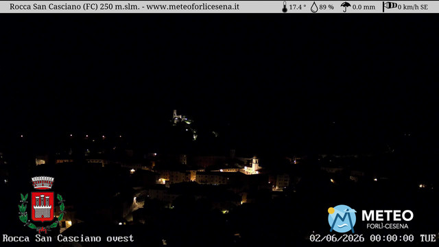 time-lapse frame, Rocca San Casciano webcam