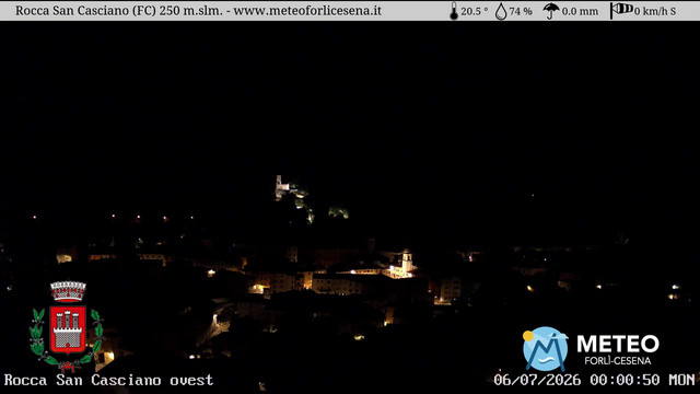 time-lapse frame, Rocca San Casciano webcam