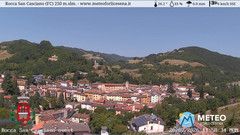 view from Rocca San Casciano on 2026-07-20