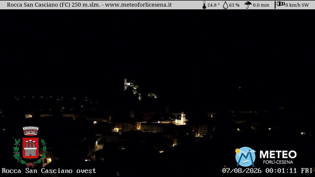 time-lapse frame, Rocca San Casciano webcam
