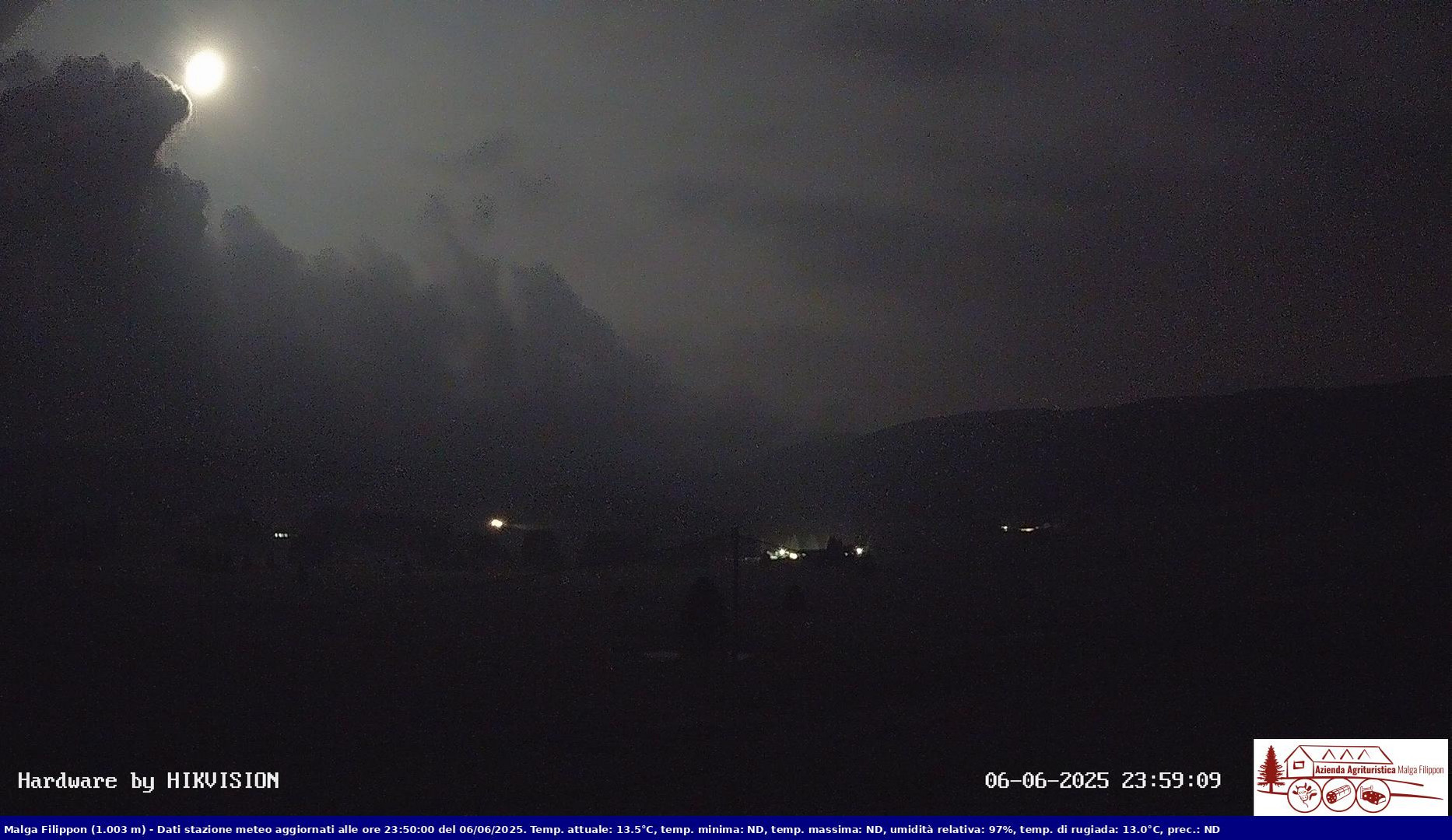 time-lapse frame, Pian Cansiglio - Agriturismo Malga Filippon webcam