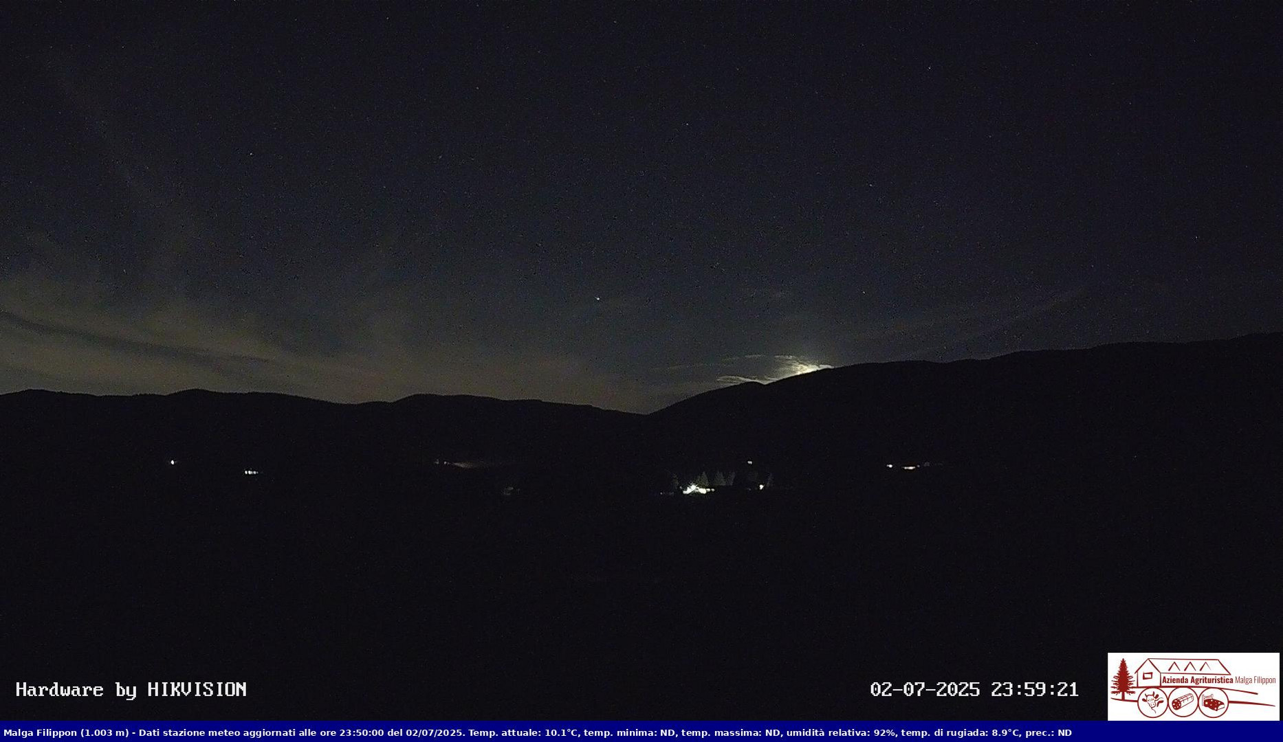 time-lapse frame, Pian Cansiglio - Agriturismo Malga Filippon webcam