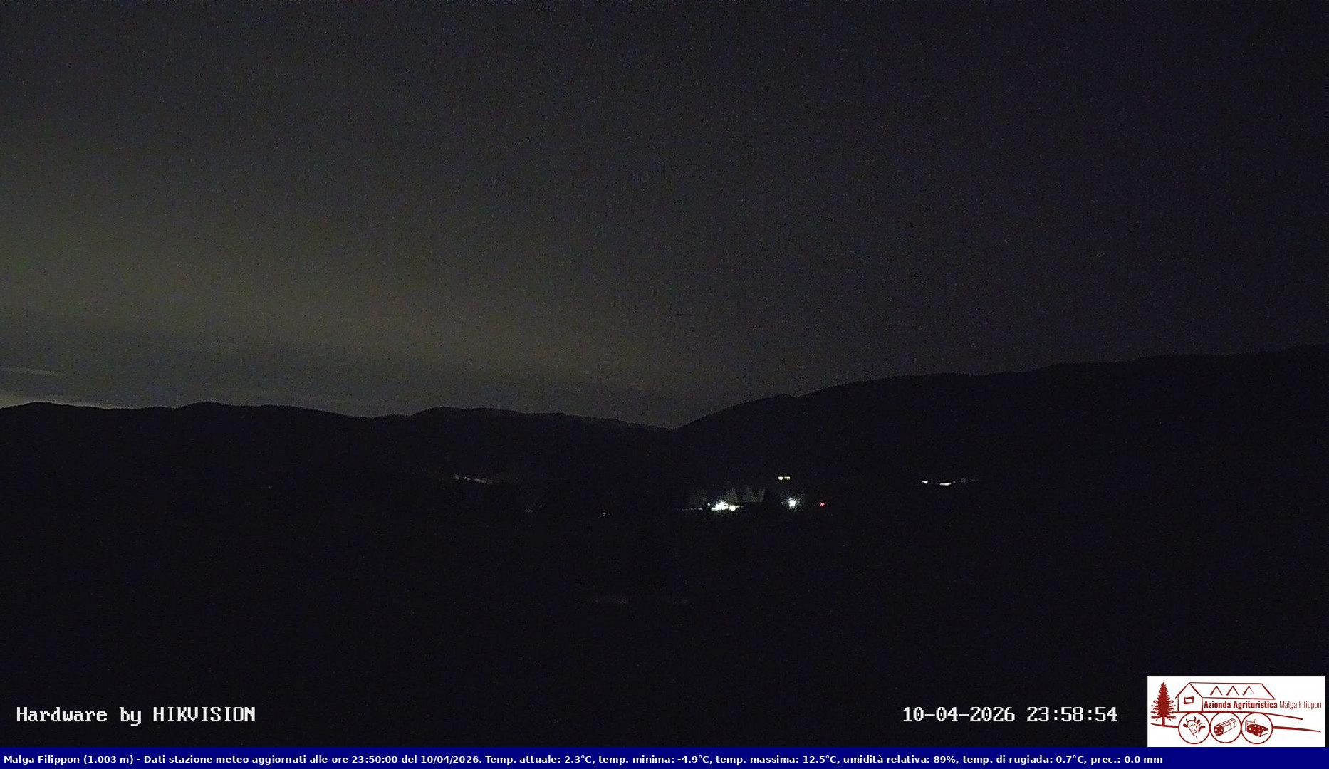time-lapse frame, Pian Cansiglio - Agriturismo Malga Filippon webcam