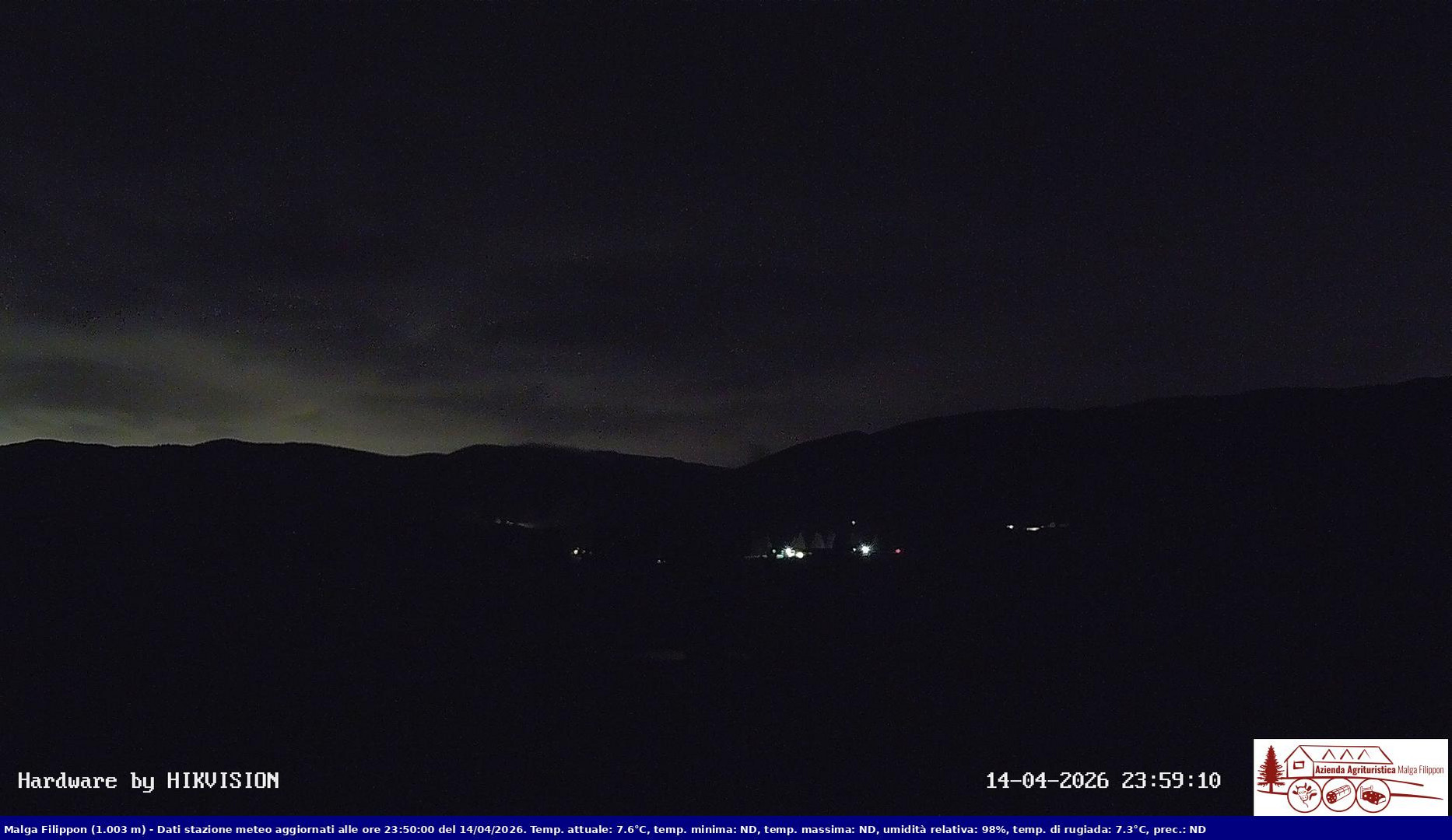 time-lapse frame, Pian Cansiglio - Agriturismo Malga Filippon webcam