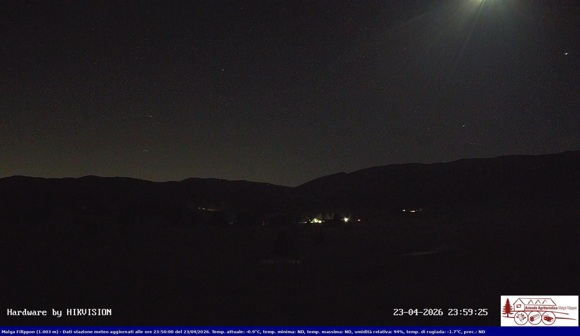 time-lapse frame, Pian Cansiglio - Agriturismo Malga Filippon webcam