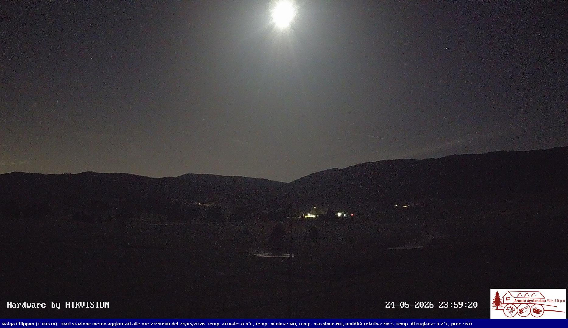 time-lapse frame, Pian Cansiglio - Agriturismo Malga Filippon webcam