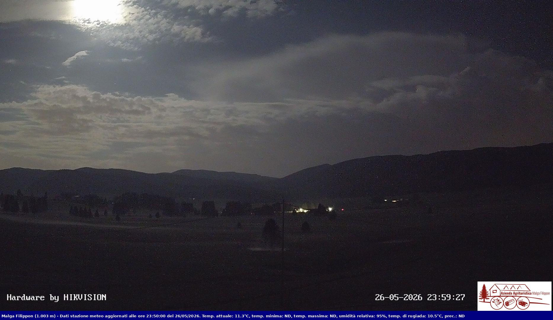 time-lapse frame, Pian Cansiglio - Agriturismo Malga Filippon webcam