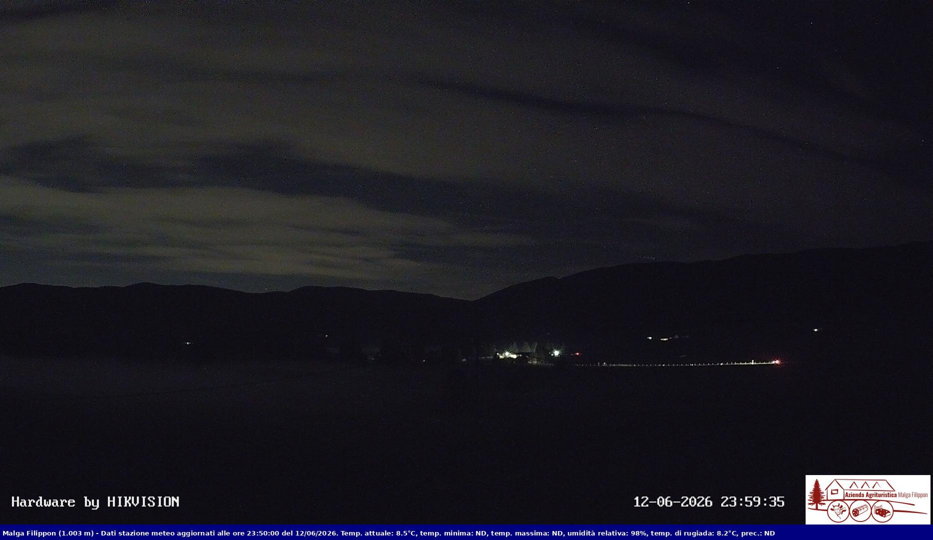 time-lapse frame, Pian Cansiglio - Agriturismo Malga Filippon webcam