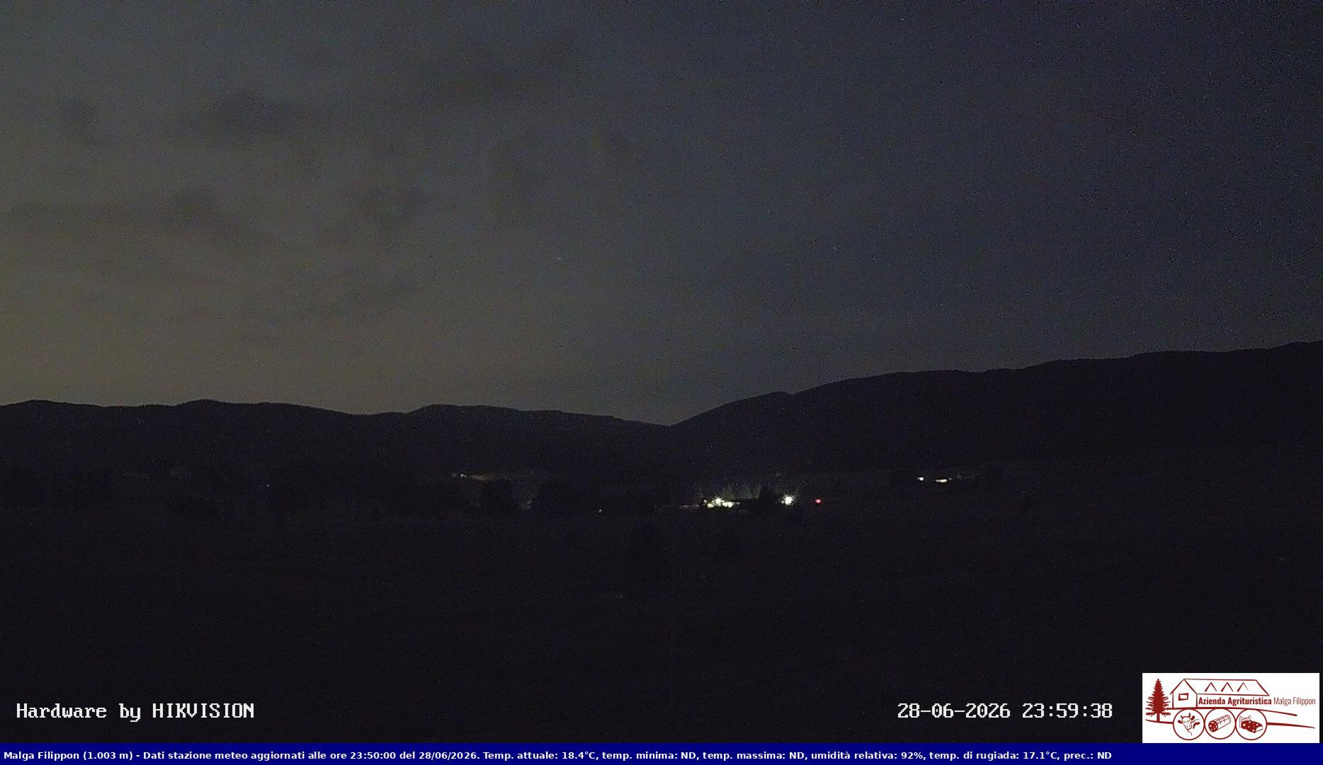 time-lapse frame, Pian Cansiglio - Agriturismo Malga Filippon webcam