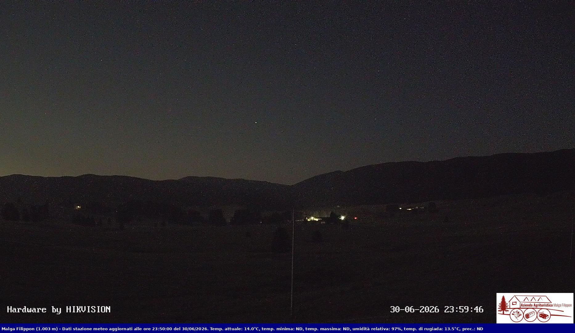 time-lapse frame, Pian Cansiglio - Agriturismo Malga Filippon webcam