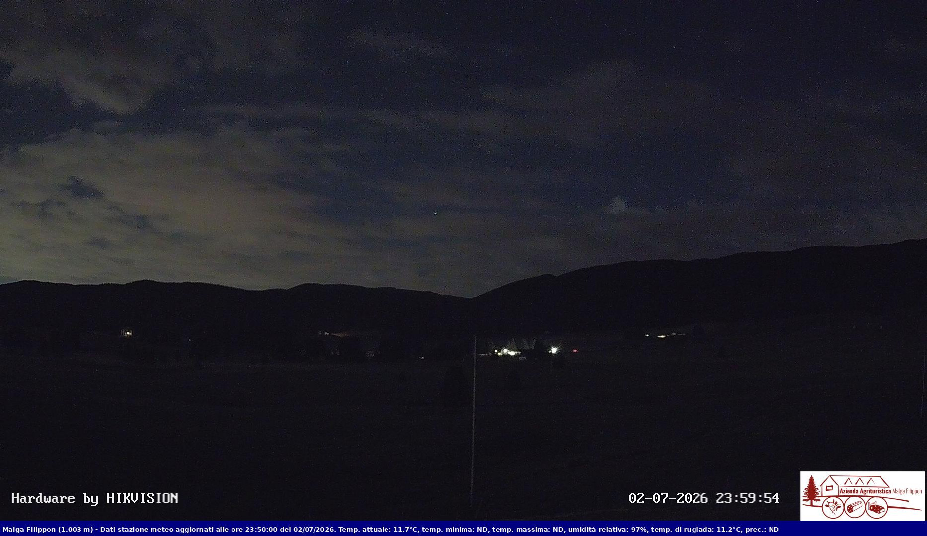 time-lapse frame, Pian Cansiglio - Agriturismo Malga Filippon webcam