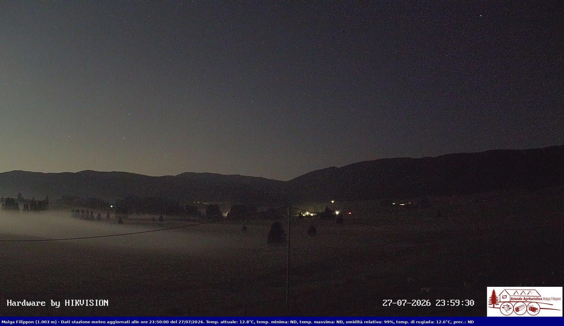 time-lapse frame, Pian Cansiglio - Agriturismo Malga Filippon webcam