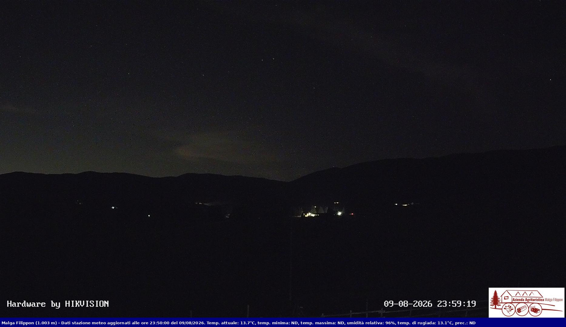 time-lapse frame, Pian Cansiglio - Agriturismo Malga Filippon webcam