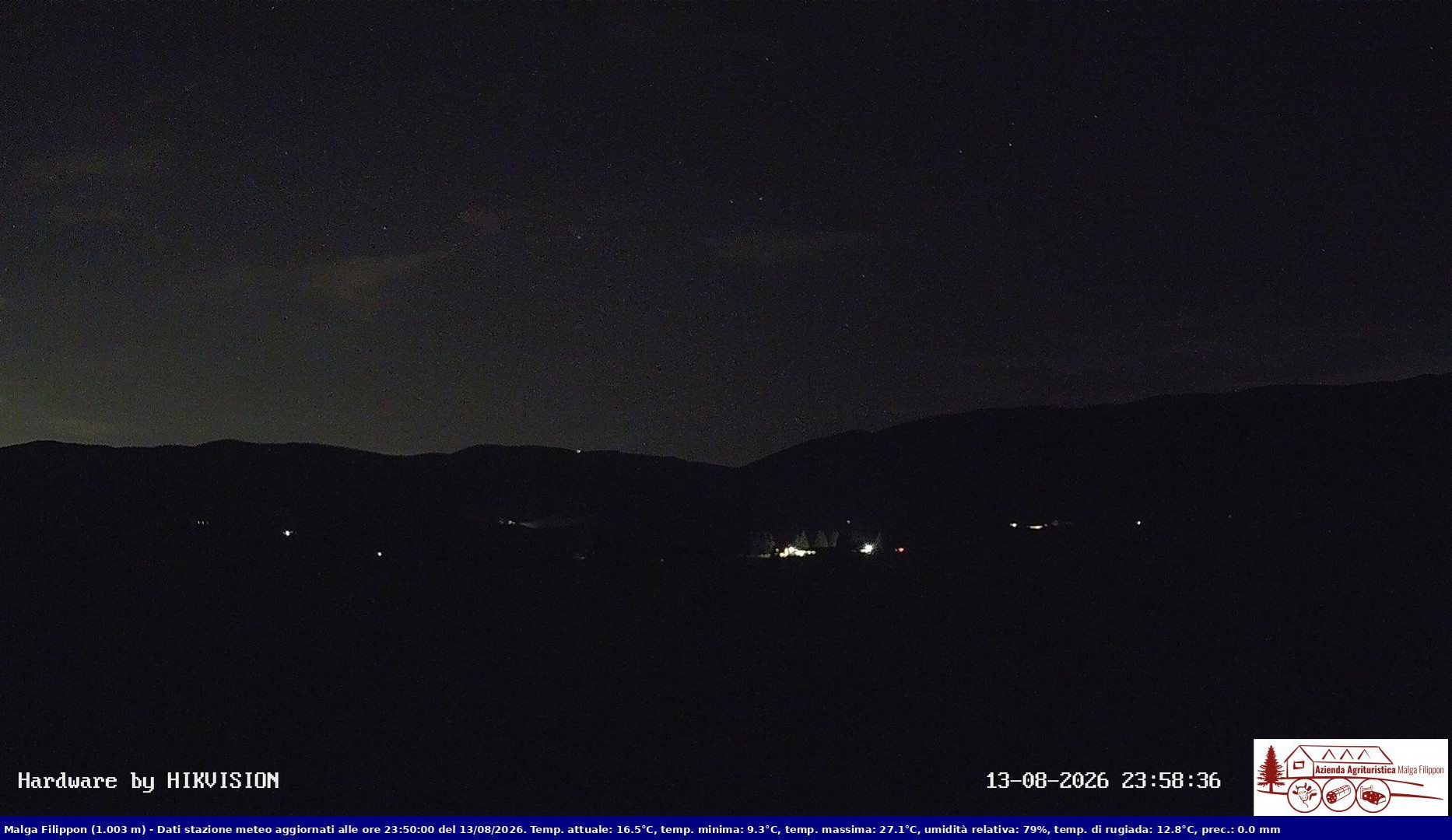 time-lapse frame, Pian Cansiglio - Agriturismo Malga Filippon webcam