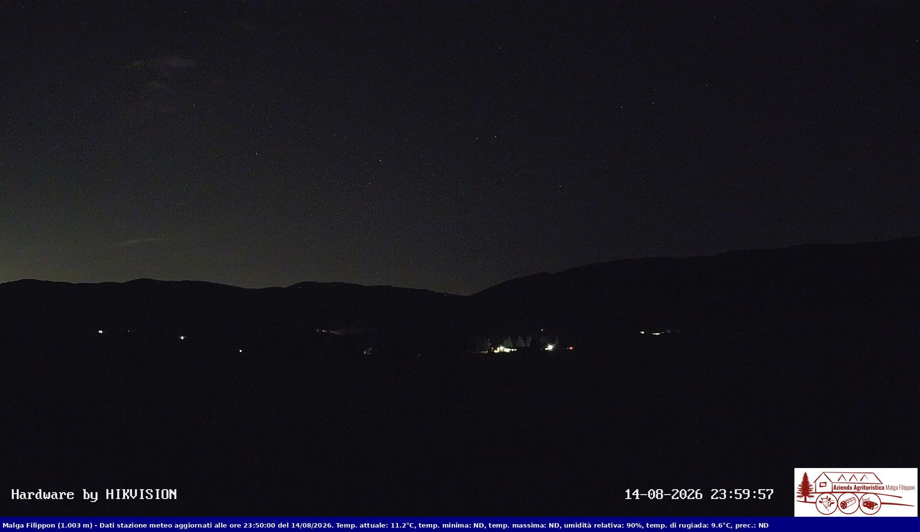 time-lapse frame, Pian Cansiglio - Agriturismo Malga Filippon webcam