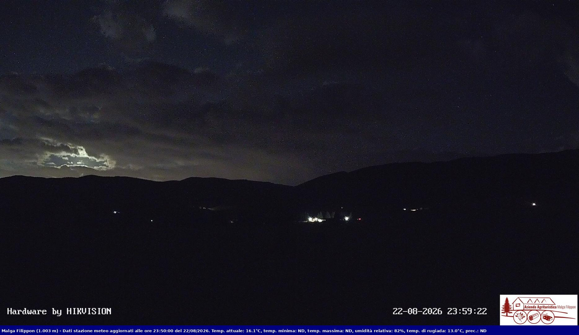 time-lapse frame, Pian Cansiglio - Agriturismo Malga Filippon webcam
