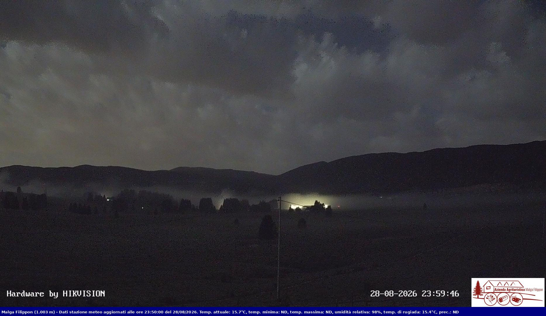 time-lapse frame, Pian Cansiglio - Agriturismo Malga Filippon webcam