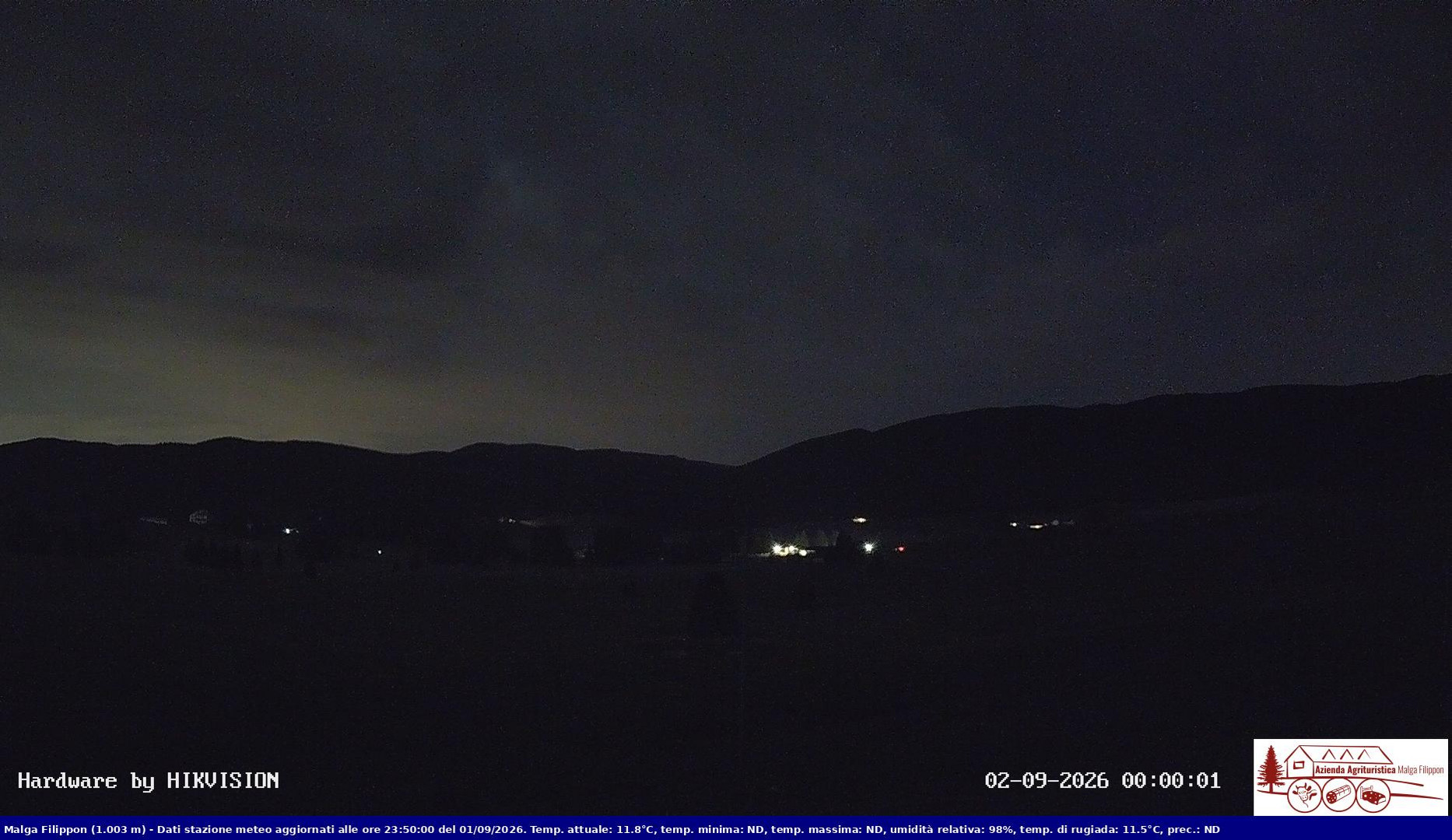 time-lapse frame, Pian Cansiglio - Agriturismo Malga Filippon webcam