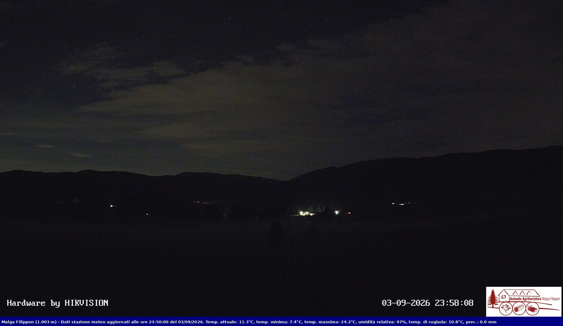 time-lapse frame, Pian Cansiglio - Agriturismo Malga Filippon webcam