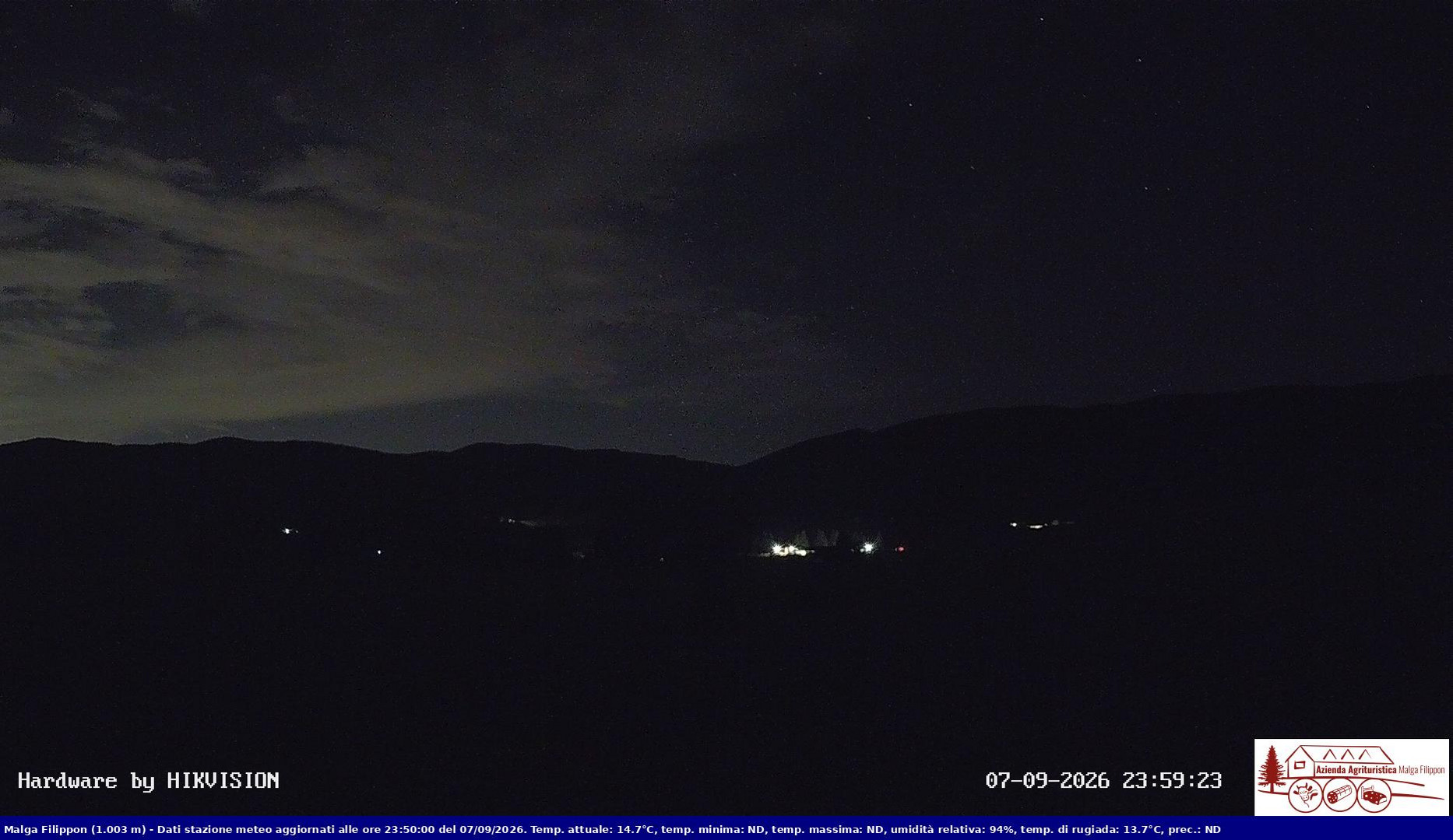 time-lapse frame, Pian Cansiglio - Agriturismo Malga Filippon webcam