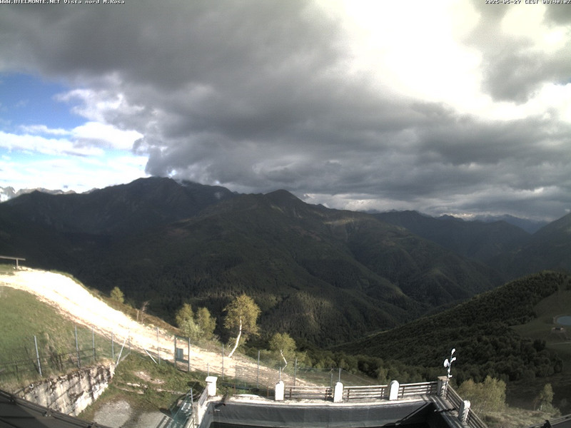 time-lapse frame, Bielmonte M. Marca vista M. Rosa e Valsessera webcam