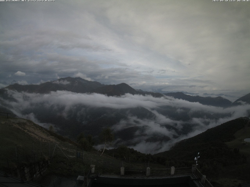 time-lapse frame, Bielmonte M. Marca vista M. Rosa e Valsessera webcam