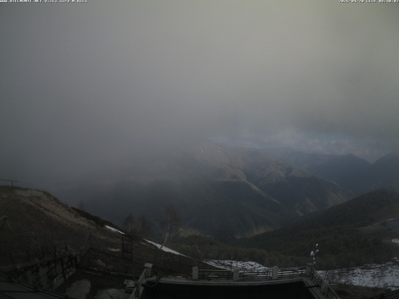 time-lapse frame, Bielmonte M. Marca vista M. Rosa e Valsessera webcam