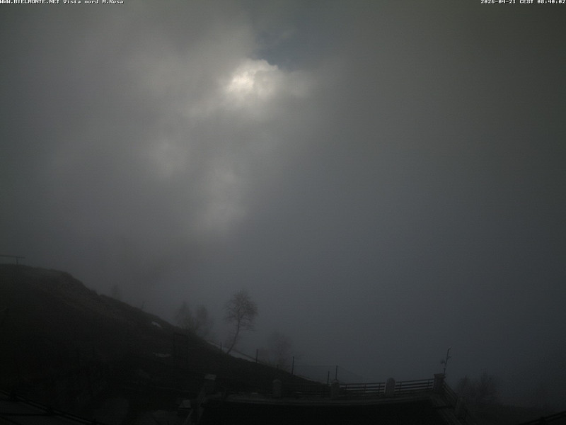 time-lapse frame, Bielmonte M. Marca vista M. Rosa e Valsessera webcam