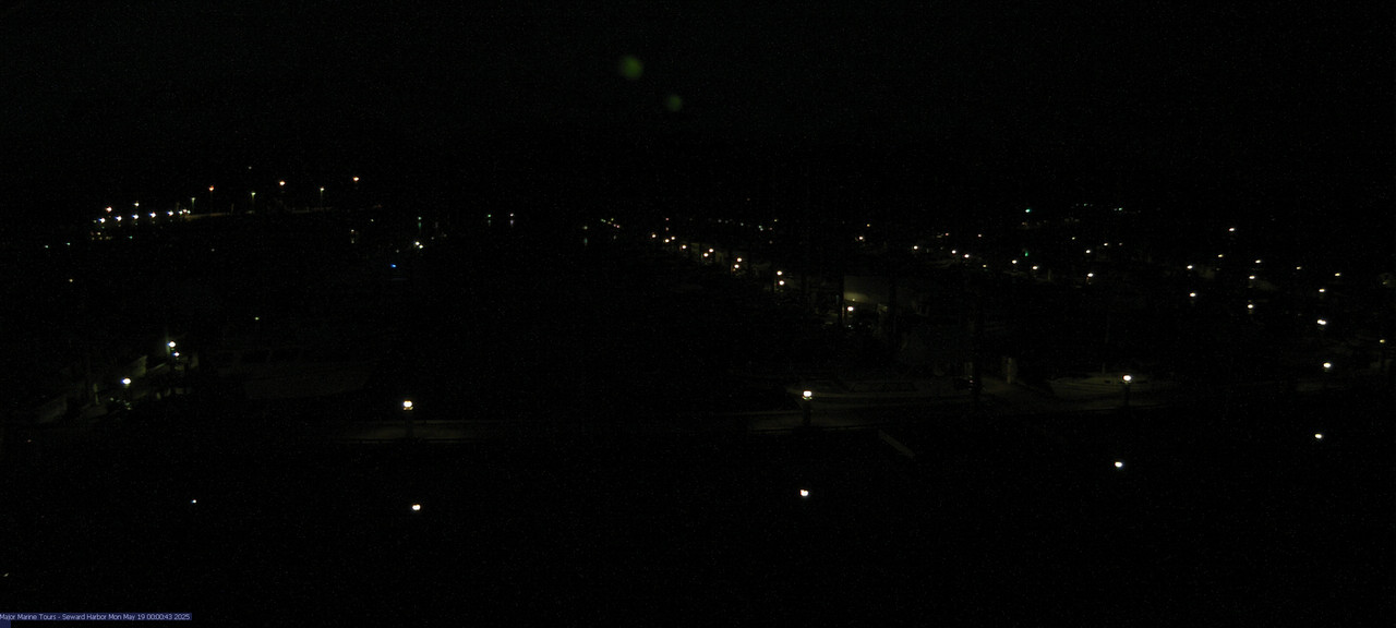 time-lapse frame, Seward Harbor webcam