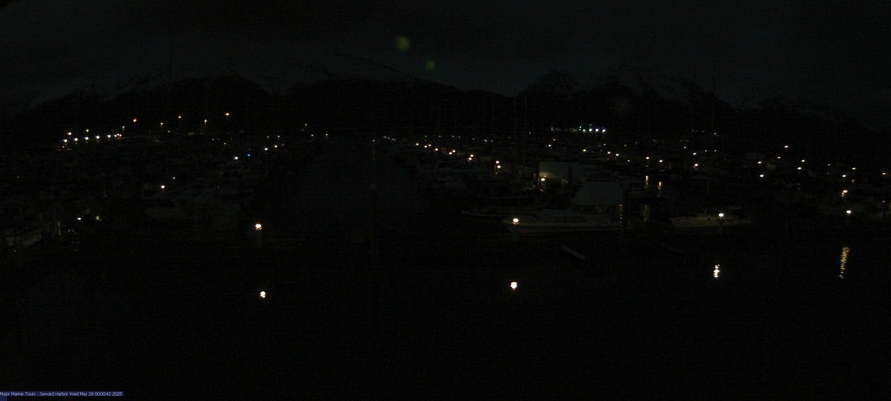 time-lapse frame, Seward Harbor webcam