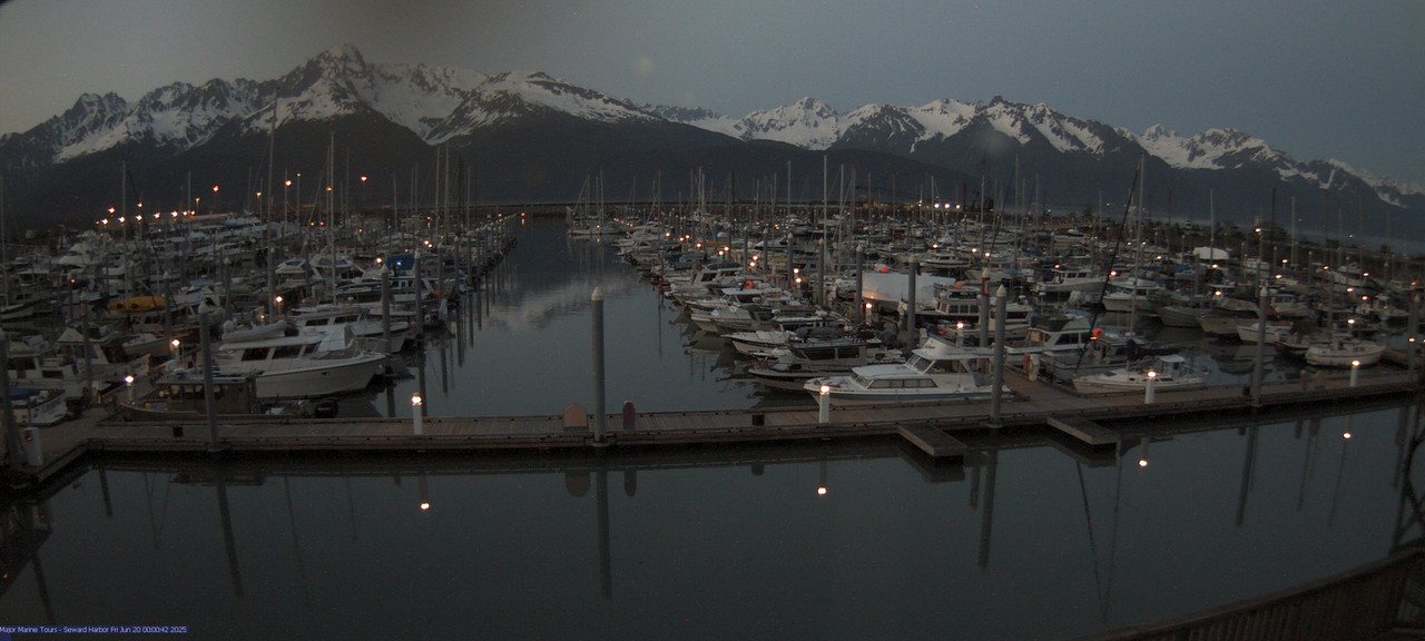 time-lapse frame, Seward Harbor webcam
