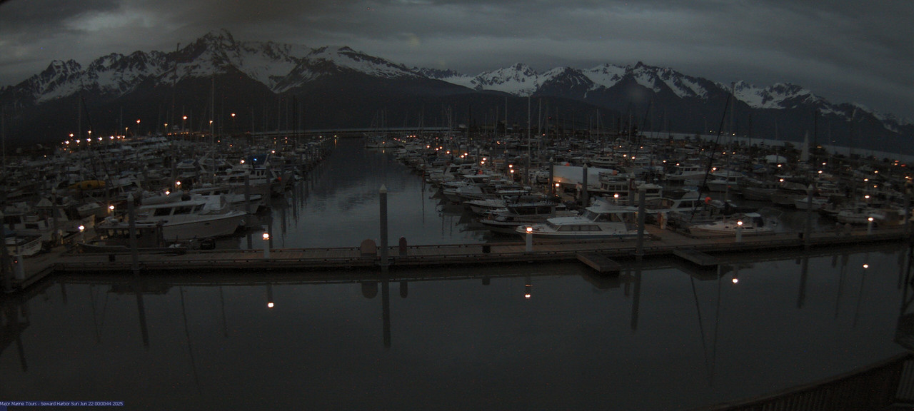 time-lapse frame, Seward Harbor webcam