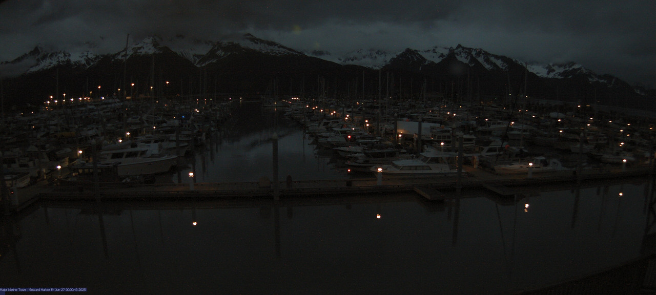 time-lapse frame, Seward Harbor webcam