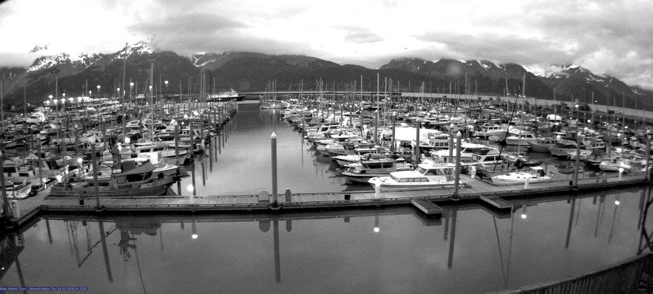 time-lapse frame, Seward Harbor webcam