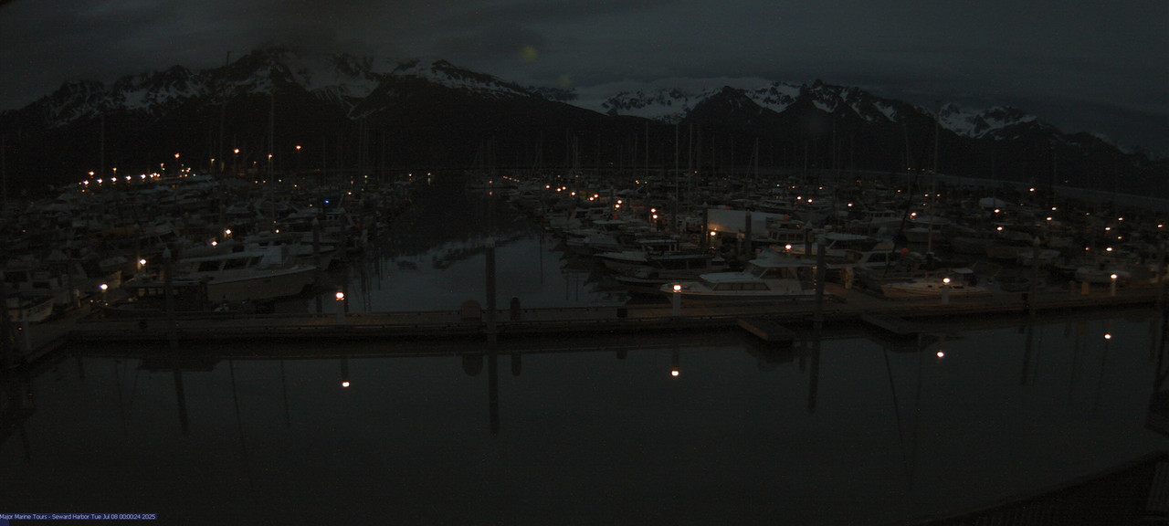 time-lapse frame, Seward Harbor webcam