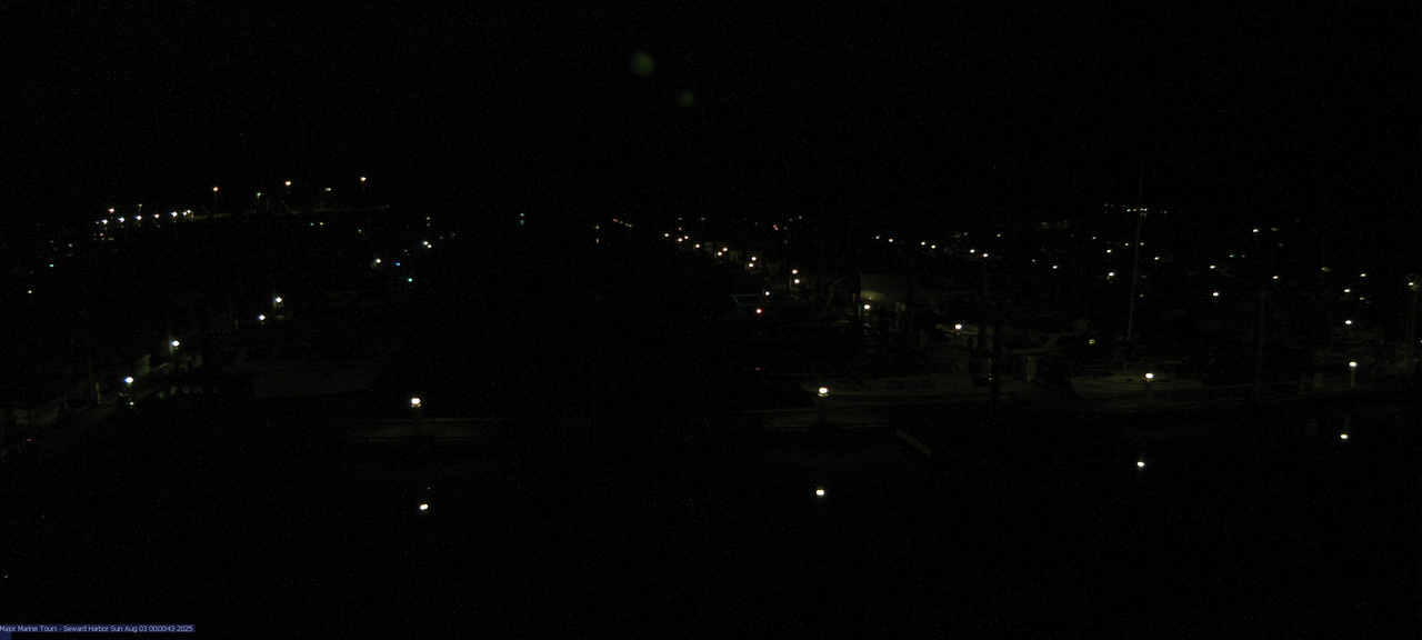 time-lapse frame, Seward Harbor webcam
