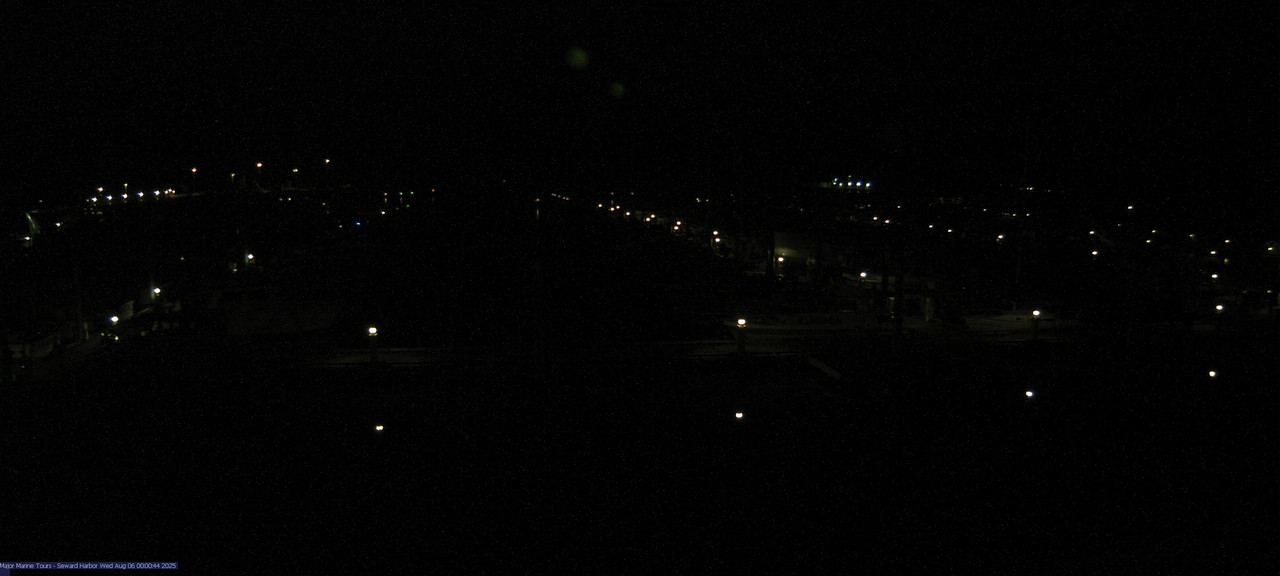 time-lapse frame, Seward Harbor webcam