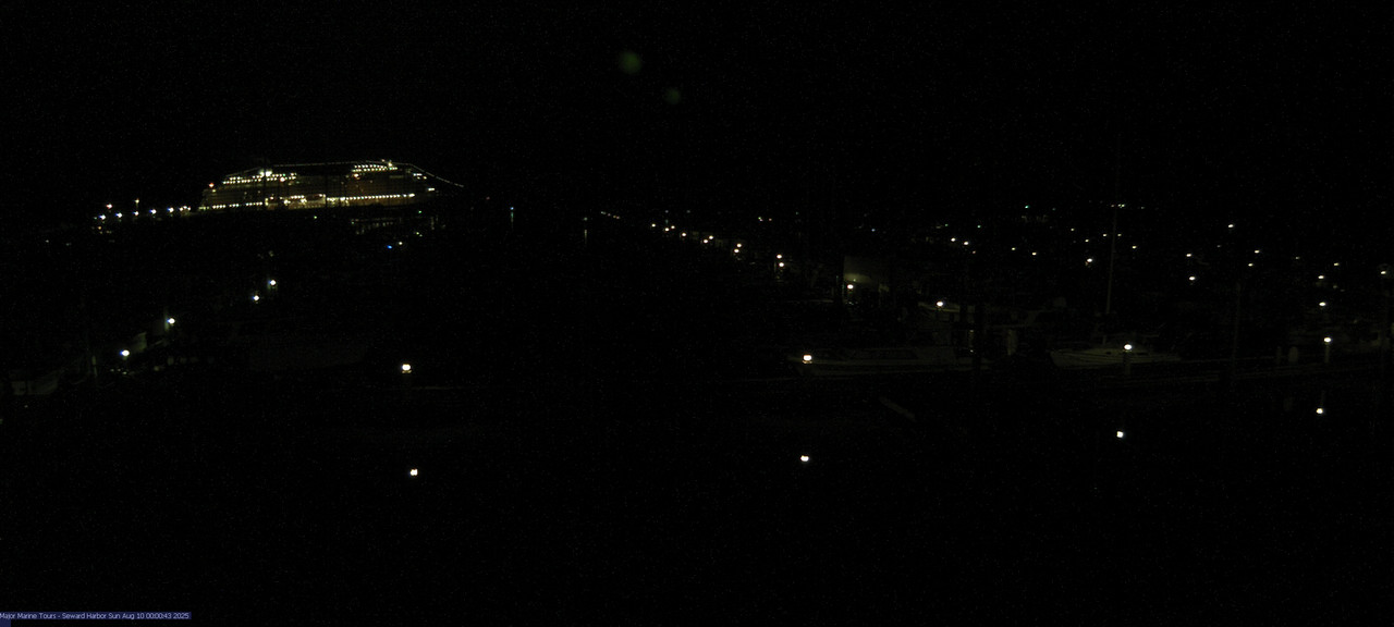 time-lapse frame, Seward Harbor webcam