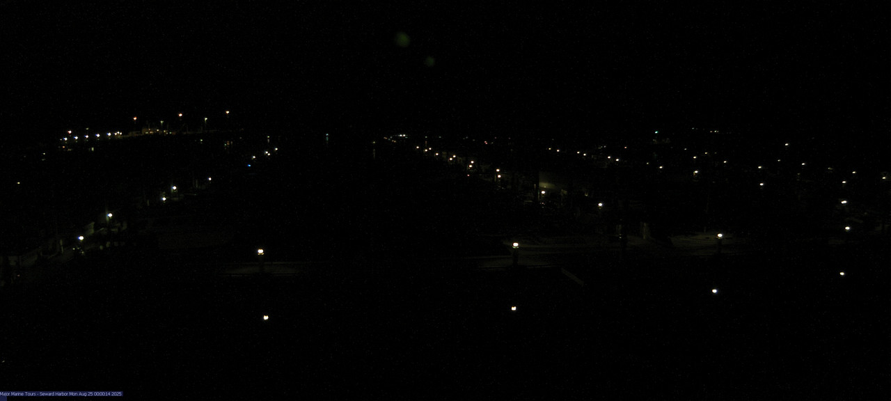 time-lapse frame, Seward Harbor webcam