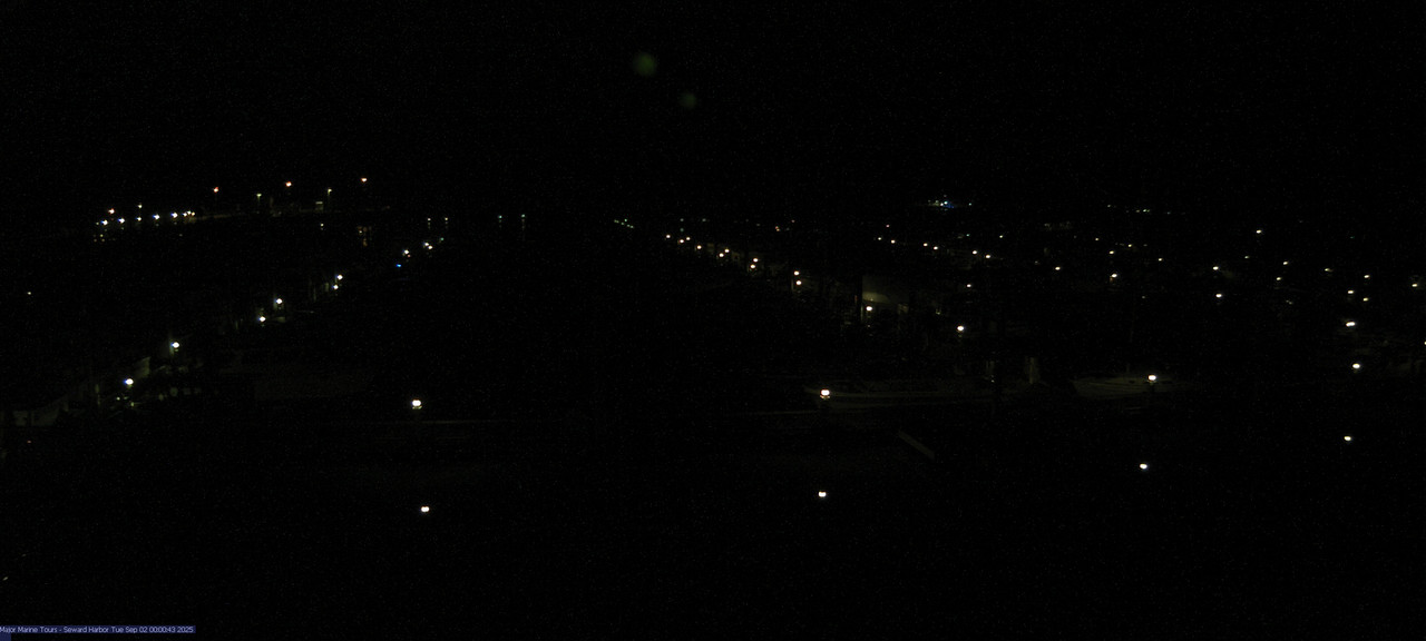 time-lapse frame, Seward Harbor webcam