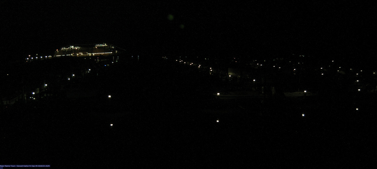 time-lapse frame, Seward Harbor webcam